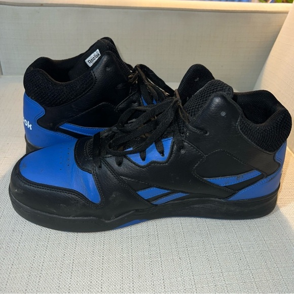 REEBOK RB4166 WORK MEN'S HIGH TOP CUSHGUARD BLACK/BLUE BOOTS Size 12W - Picture 7 of 11